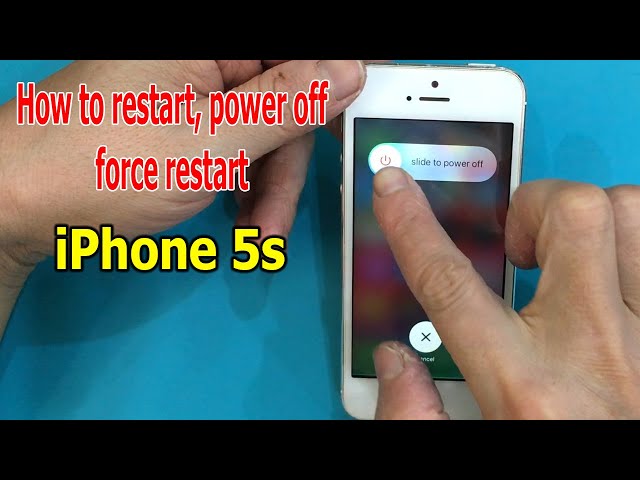 How to restart, power off, force restart iPhone 5s