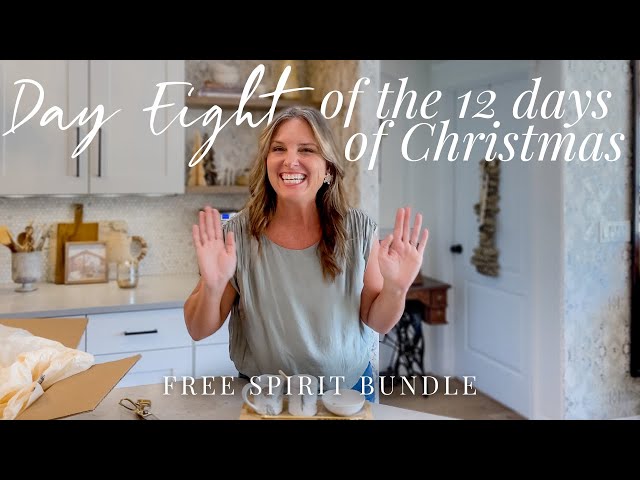 The 12 Days of Christmas with Free Spirit Bundle Unboxing Day 8 || Home Decor Advent Calendar
