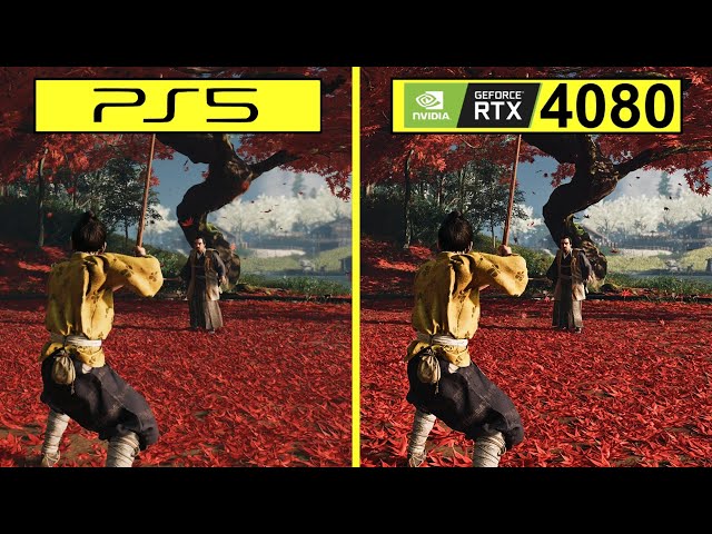 Ghost of Tsushima PS5 vs PC RTX 4080 4K Ultra Graphics Comparison