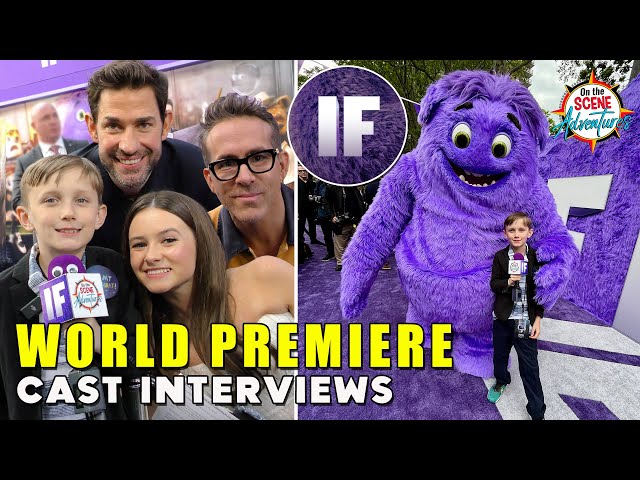 IF Movie World Premiere Cast Interviews Ryan Reynolds, John Krasinski, Cailey Fleming, Matt Damon +