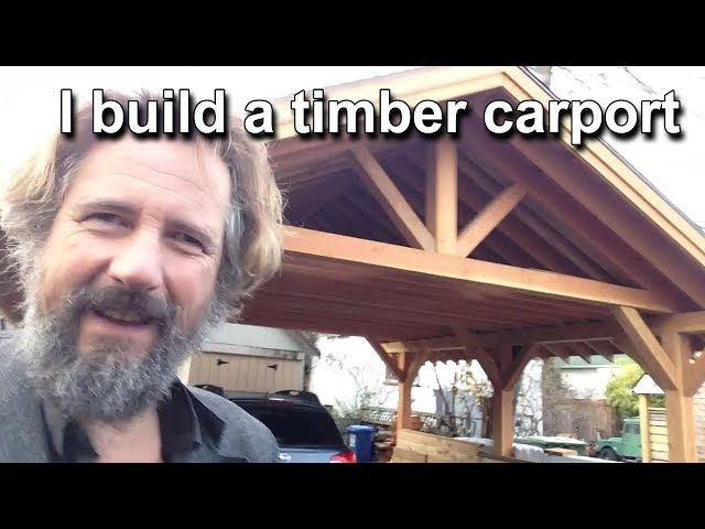 I design and build a timber carport - design project construction project  Travels With Geordie #88