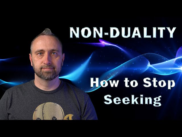 Non Duality | (How To Stop Seeking)