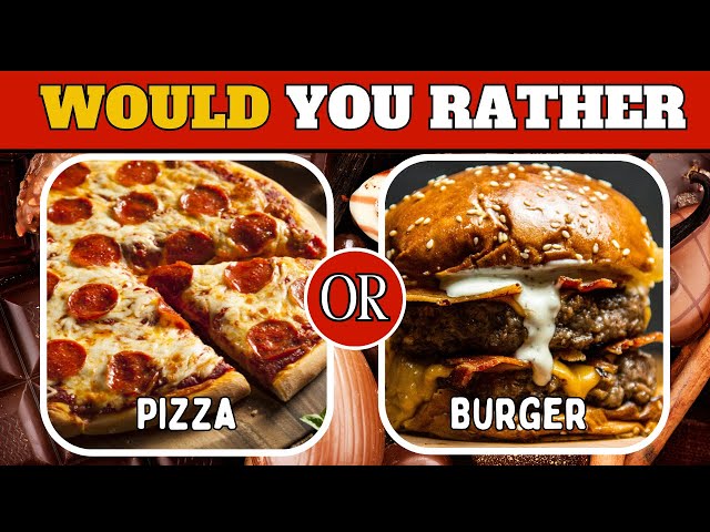 Would You Rather Quiz Junk Food