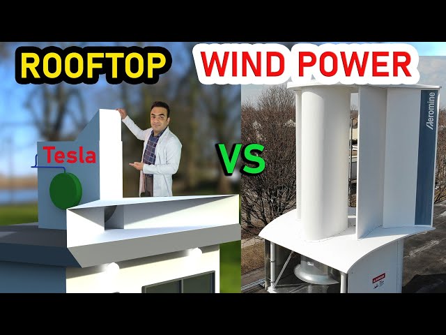 Rooftop Tesla turbine VS Aeromine wind power.