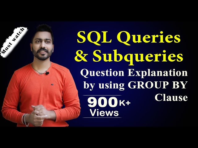 Lec-61: SQL Queries and Subqueries (part-3) | Group By clause  | Database Management System