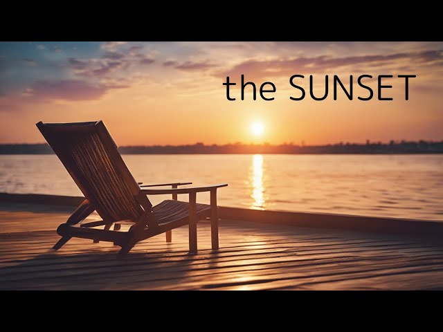 the SUNSET - FUTURE GARAGE Mix - for Relax, Work, Study
