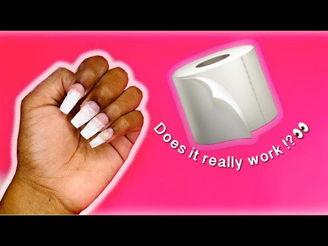 Fake Nails with Toilet Tissue ! | Tissue Nails Home