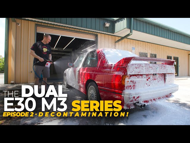 How I Decontaminate A Car Before Polishing | The Dual E30 M3 Detailing Series