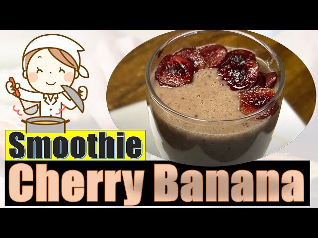 Cherry Banana Smoothie - Packed with antioxidants, vitamins, and minerals.