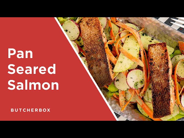 Pan-Seared Salmon with Radish Apple Salad