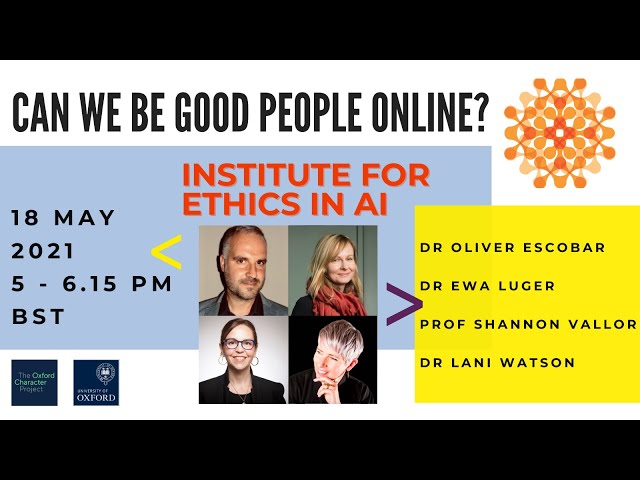 Ethics in AI Seminar: Can We Be Good People Online?