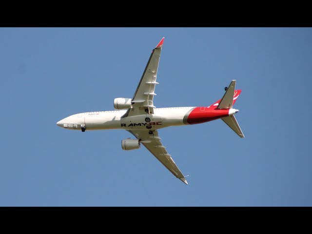 Qantas airways RC Boeing 737 MAX 8 5th flight