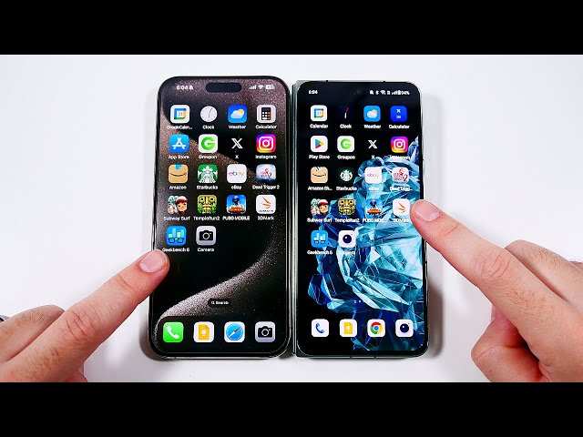 iPhone 15 Pro Max vs OnePlus Open Speed Test