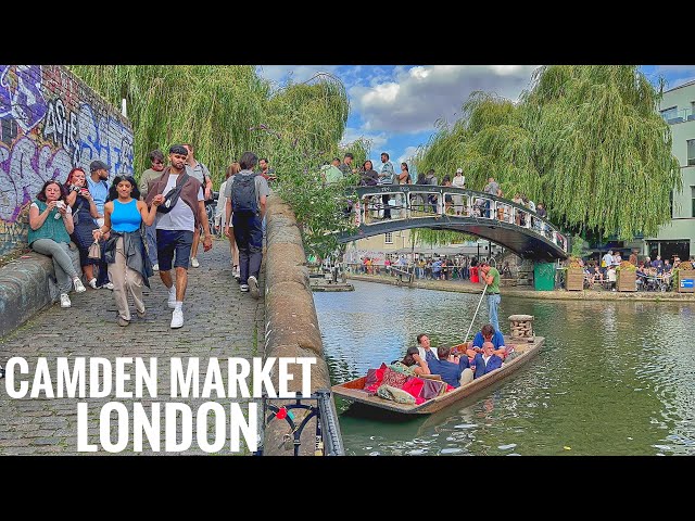 Camden Market London | Camden High Street | Camden Market Food | London Summer Walk 2023 [4K HDR]