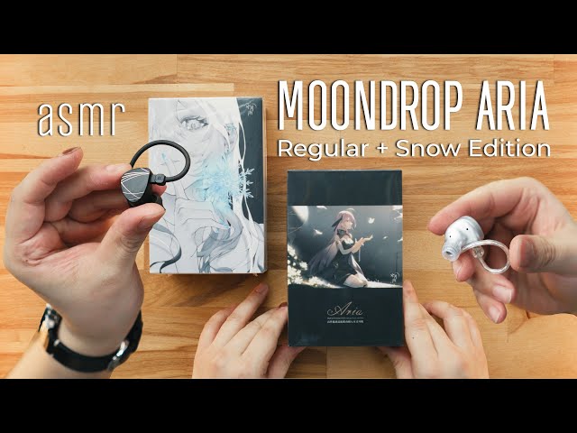 ASMR Unboxing - Moondrop Aria & Aria Snow Edition IEM Earphones