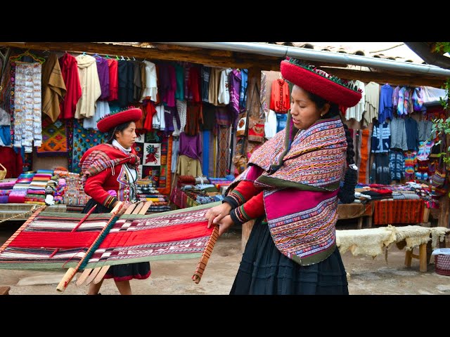 Exploring Ollantaytambo Inca Streets in the Sacred Valley, Peru
