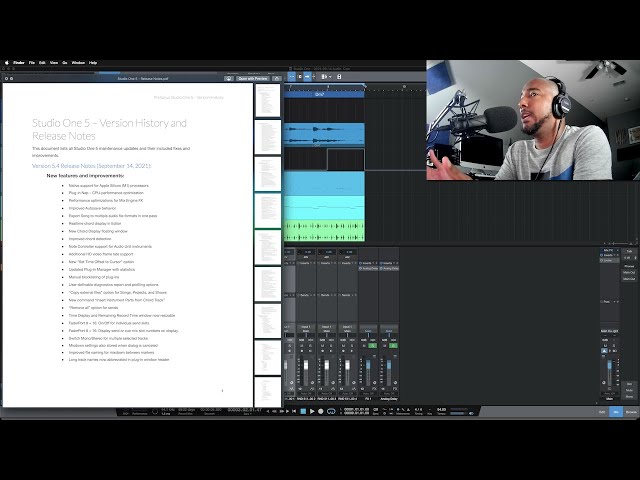 PreSonus Studio One 5.4 new features that weren't discussed