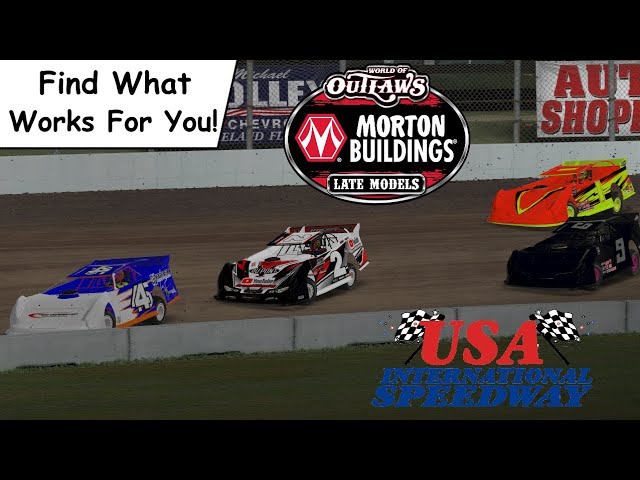 iRacing - USA Speedway - WoO Super Late Models - Find What Works For You!