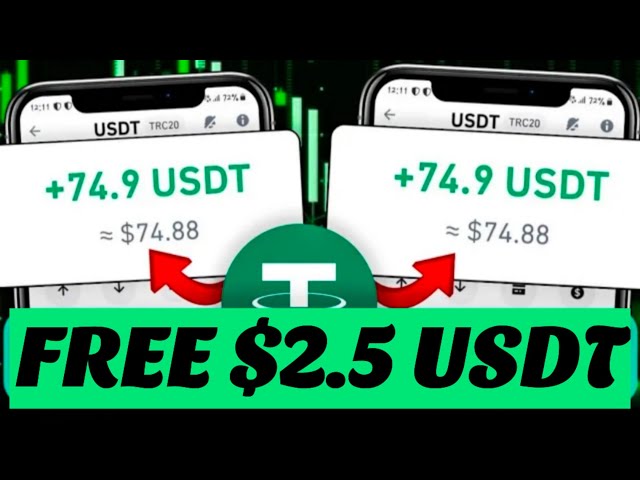 No Fees | Withdraw Free $2.5 usdt To Any Wallet | Make Money Online