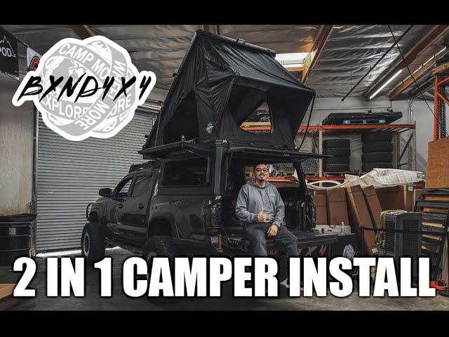 How To Install the New Bynd4x4 2 In 1 Camper Shell onto A Toyota Tacoma | Discount Code Below