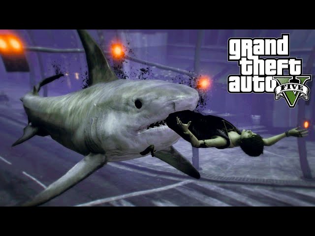 PLAYING As a SHARK in a TSUNAMI! (GTA 5 Mods)