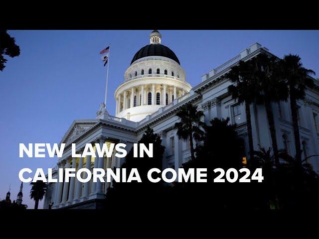 New laws in California 2024: These new California laws go into effect on January 1