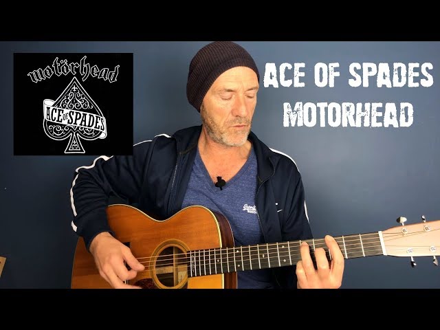 Ace Of Spades - Unplugged - Motorhead - Guitar lesson by Joe Murphy