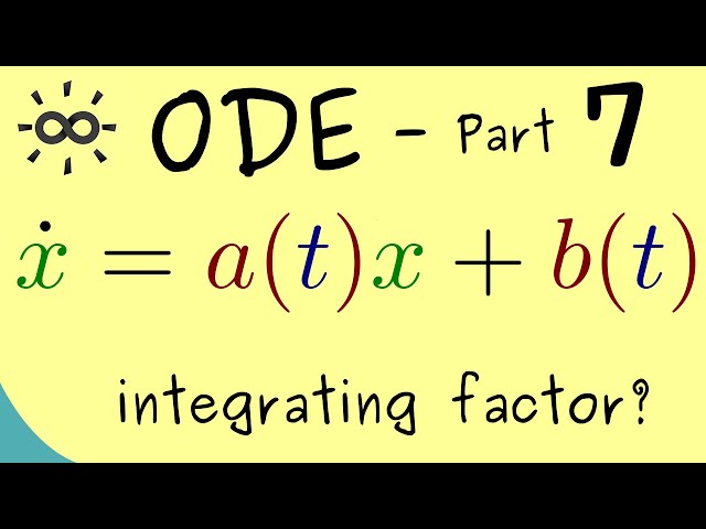 Ordinary Differential Equations 7 | Solving Linear Equations of First Order
