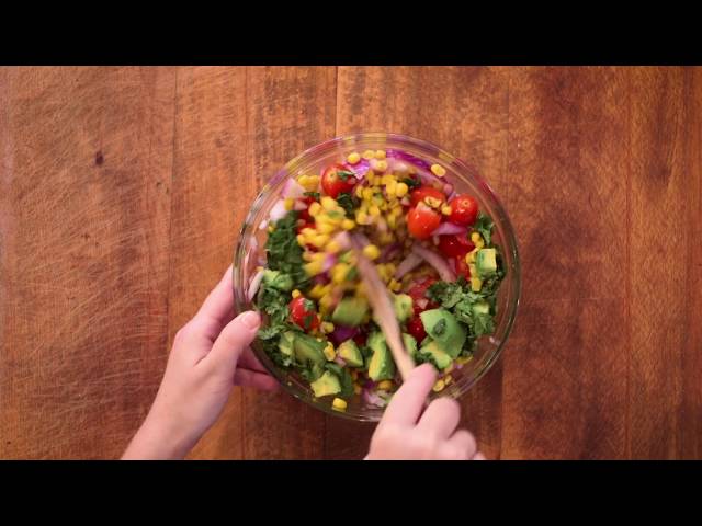 New Healthy Eating Cookbook Recipes: Corn, Avocado, & Tomato Salad