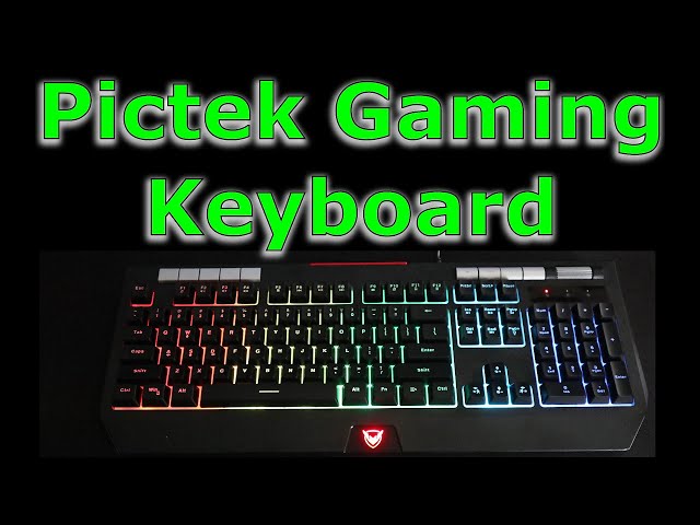 Pictek RGB gaming keyboard with volume knob (Full review)