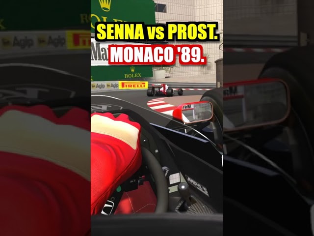 Senna vs Prost MP4-5 - Monaco - VR #shorts [2K]