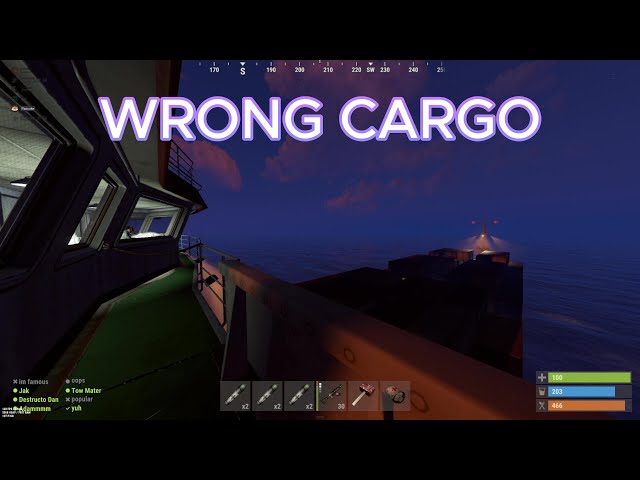 POV: you get on the wrong cargo
