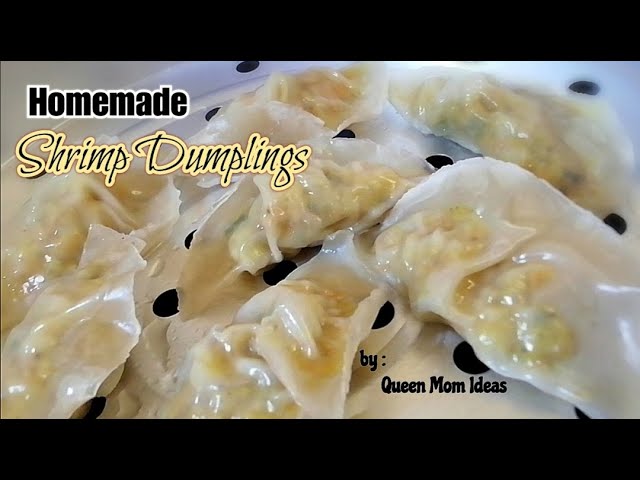 How to make Shrimp Dumplings | Homemade Chunky Shrimp Dumplings | Shrimp Gyoza