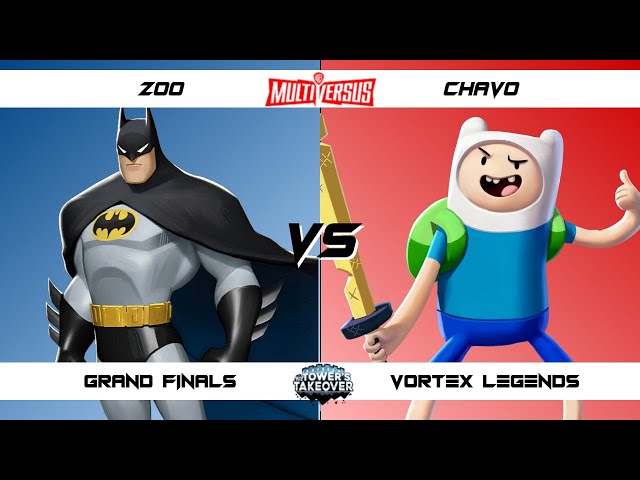 Vortex Legends GRAND FINALS - Zoo (Batman) vs Chavo (Finn) MultiVersus Tournament
