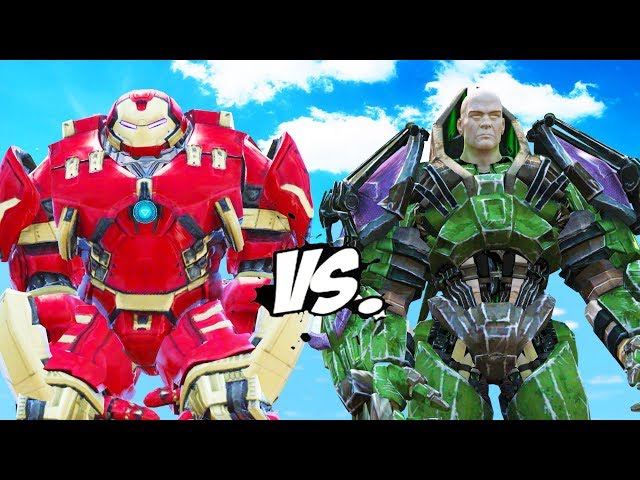 HULKBUSTER vs LEX LUTHOR - Iron Man (Mark 44) vs Lex Luthor (Armored)