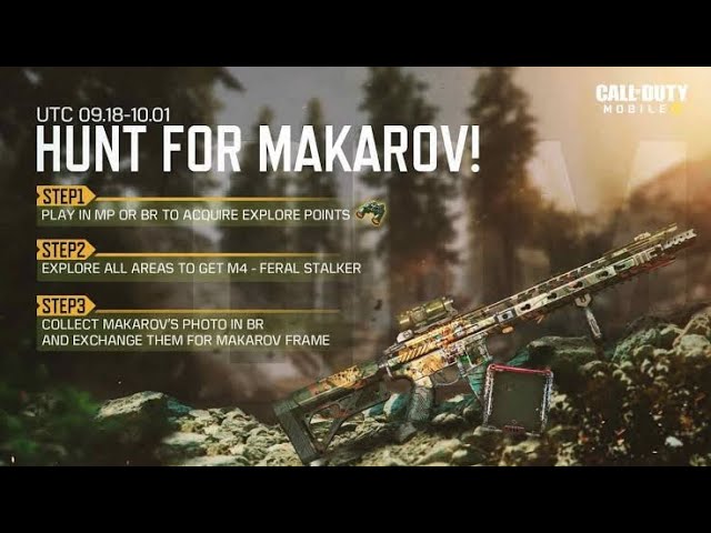 COD Mobile - Hunt for Makarov Event  - How To Collect Exploration Points Faster !!