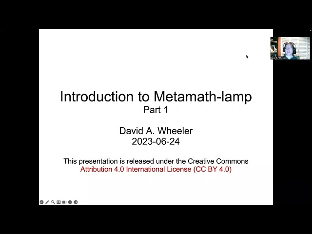 Introduction to Metamath-lamp, part 1