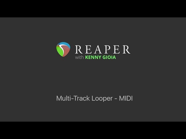 Multi Track Looper - MIDI in REAPER