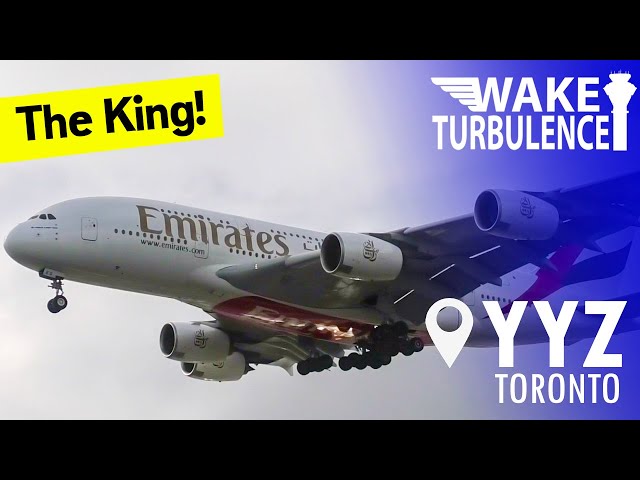 The King Arrives on a Long Weekend (Emirates Airbus A380 Toronto YYZ)
