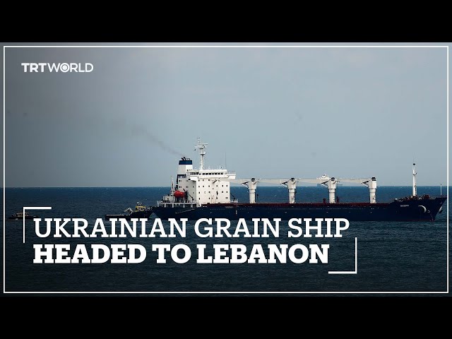 Ship carrying Ukrainian grain makes its way towards Lebanon