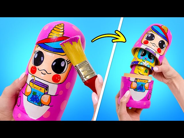 DIY Nesting Dolls and Doll Makeover Ideas