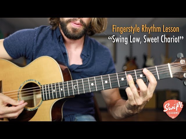 "Swing Low, Sweet Chariot" Guitar Lesson - Fingerstyle Percussive Rhythm