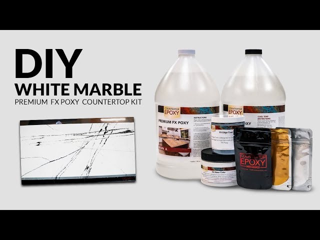 HOW TO DIY | White Marble Epoxy Countertop Kit