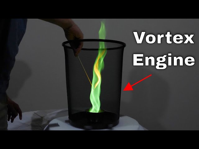 Making An Atmospheric Vortex Engine With Green Fire
