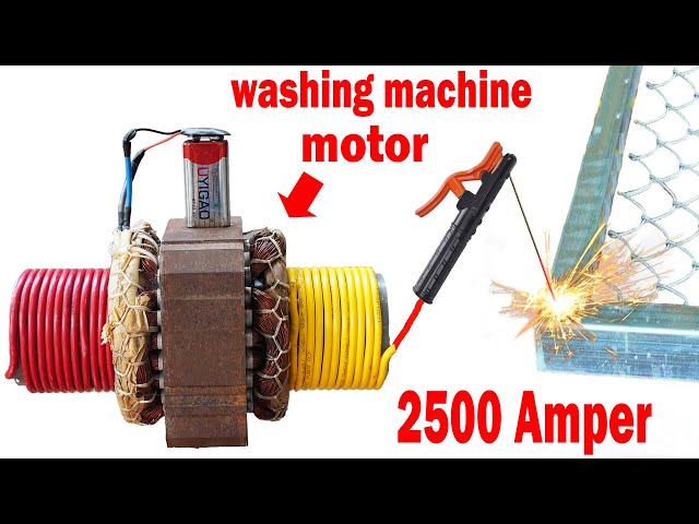 I Easily Turned A Washing Machine Motor Into A Powerful Welding Machine