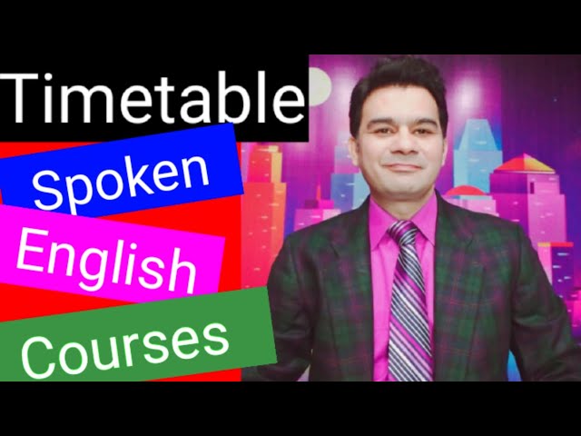 TimeTable Of Spoken English Courses @ Genius Institute Lahore By Sir NA Saqib-Best Trainer in Lahore