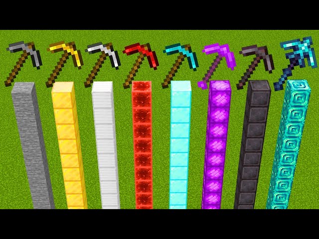 Which pickaxe is faster ?