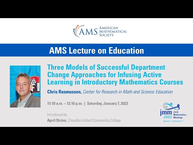 Chris Rasmussen "Three Models of Successful Department Change.."
