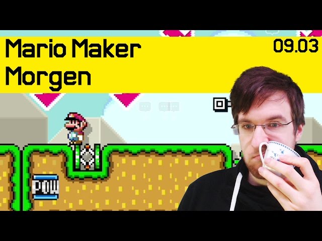 09.03 | Glitchy Glitch Level! | Mario Maker Morgen