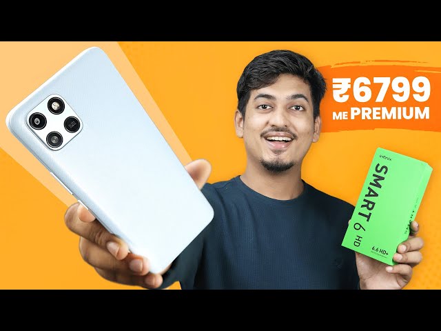 Infinix Smart 6 HD - Premium Smartphone in Rs 6799 ⚡ Unboxing, Test & Camera Review 📸